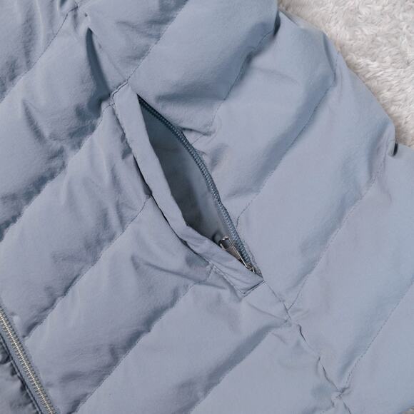 32 Degrees Heat Gray Hooded Puffer Jacket Coat Womens Size L - Picture 9 of 14